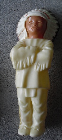 Odd Vintage Plastic Indian Figurine