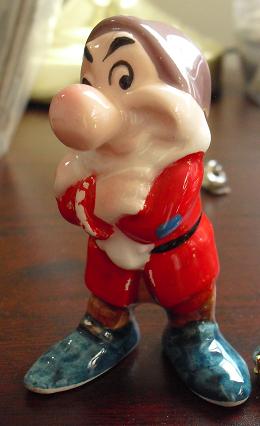 grumpy dwarf figurine