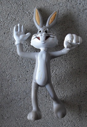 1989 Vinyl Bugs Bunny Figurine 3 1/4" Tall