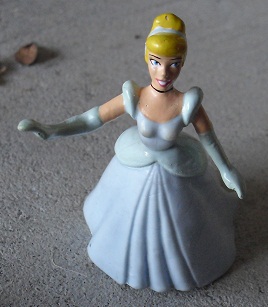 Vinyl Disney Cinderella Figurine 3" Tall