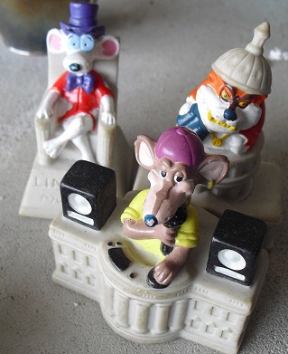 Lot of 3 BK Kids Club Vinyl Mouse in DC Figurines