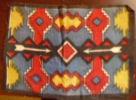 Early 1900s Felt Flag Indian Arrows LOOK