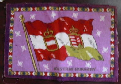 Early 1900s Felt Cloth Flag Austria-Hungary