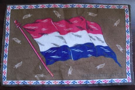 Early 1900s Felt Flag Netherlands