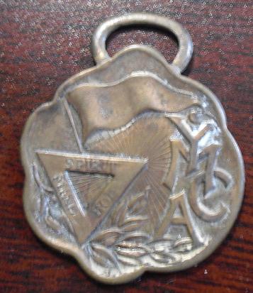 RARE Antique Bronze YMCA Watch Fob
