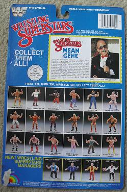 1980s LJN Full Bio Card Mean Gene