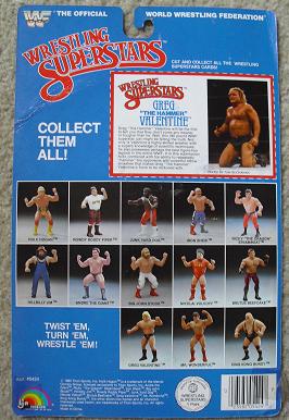 1980s LJN Full Bio Card Greg Valentine