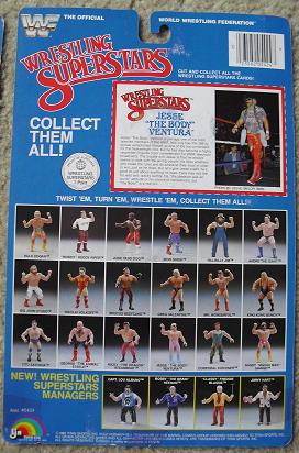 1980s LJN Full Bio Card Jesse "The Body" Ventura