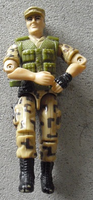 1980s GI Joe Action Figure in Tan 3 7/8"