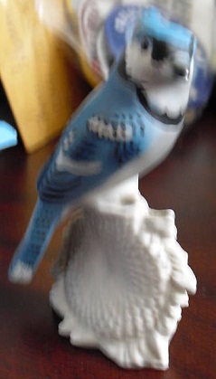 Vintage Goebel Bird Figurine Blue Jay Bird TMK 6 MINT