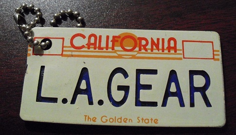 Vinyl LA Gear Keychain