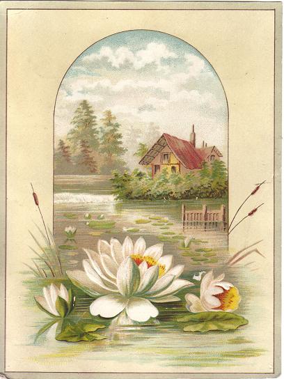 Victorian Trade Card Christmas Greetings from L.H. Field