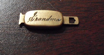 Antique Gold Rolled Plate Grandma Watch Part