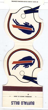 Vintage 1979 Buffalo Bills Matchbook Cover