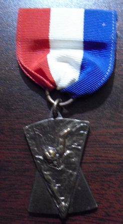 Vintage 200m Swimming Medal and Ribbon