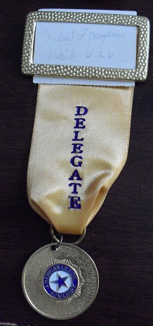 1969 American Legion Delegate Badge