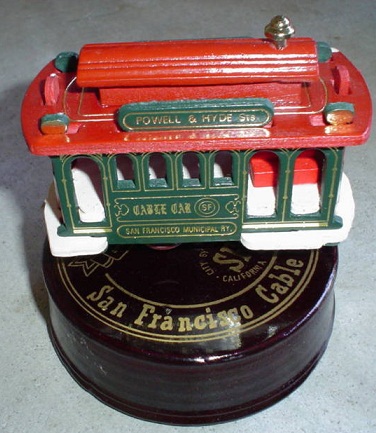 Vintage Music Box San Francisco Cable Car