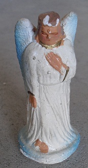 Vintage Ceramic Standing Angel Nativity Figurine