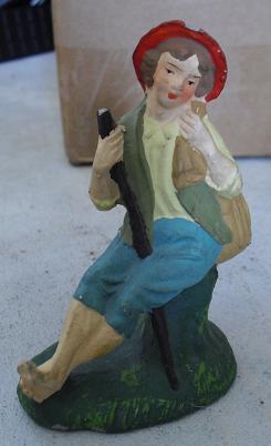 1940s Composition Nativity Figurine Sheep Herder