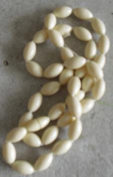 Vintage Yellow Plastic Shell Type Necklace