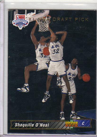 1992 Upper Deck Shaquille O'Neal Rookie Card