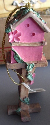 Resin Fortunoff Birdhouse Ornament