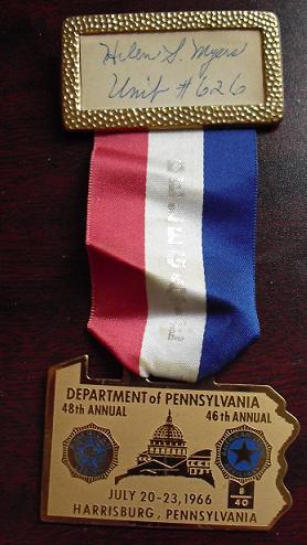 1966 PA American Legion Delegate Convention Pinback