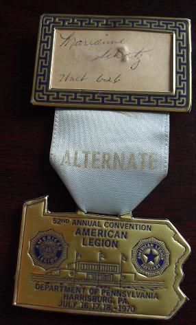 Unique Cardstock American Legion Convention Badge 1970