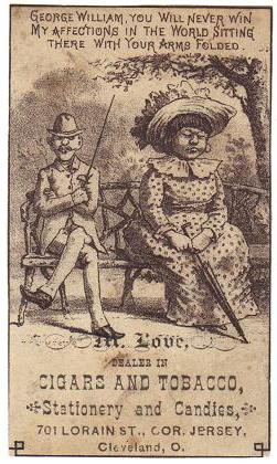 1880s Victorian Trade Card M Love Cigars