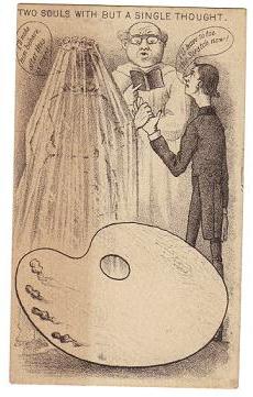1880s Wedding Greeting Card Humorous