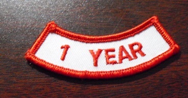 Embroidered Shoulder Patch - 1 Year