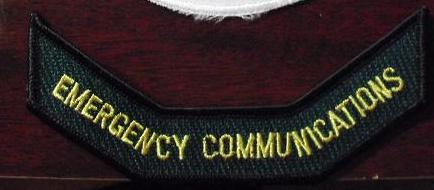 Embroidered Uniform Patch - Emergency Communications