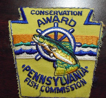 Embroidered Patch - Pennsylvania Fish Commission Award