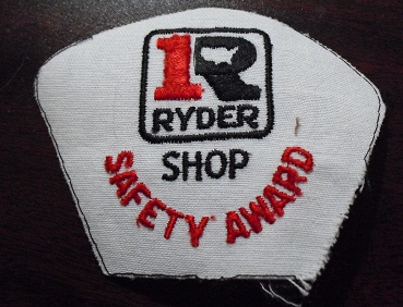 Embroidered Patch - Ryder Shop Safety Award