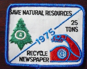 Embroidered Patch - 1975 Save Natural Resources