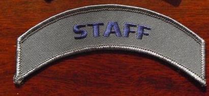 Embroidered Uniform Patch - STAFF