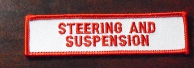 Embroidered Uniform Patch - Steering and Suspension