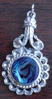 Unique Modern Pewter Pendant
