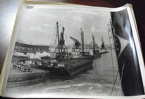 1950 Erie Railroad 8x10 Photograph of Erie Barge