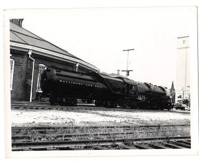 Vintage Photograph B&O Locomotive 6177