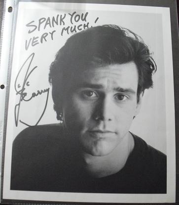 Early Jim Carrey Fan Club 8x10 Photograph
