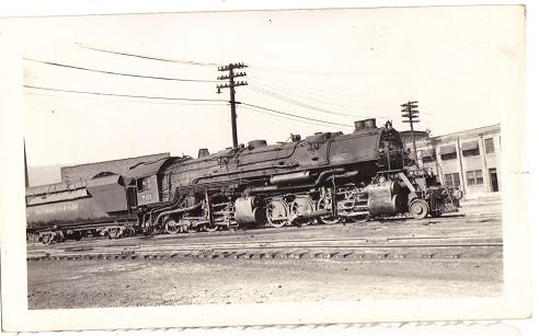 1937 Train Photograph B&O 7121 Locomotive