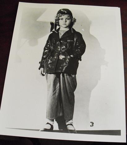 Shirley Temple in Aviator Outfit 8x10 Photograph