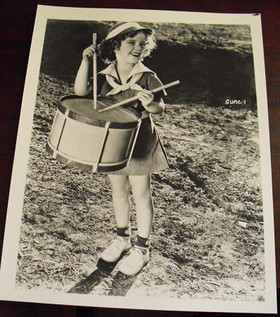 Shirley Temple with Drum 8x10 Photograph