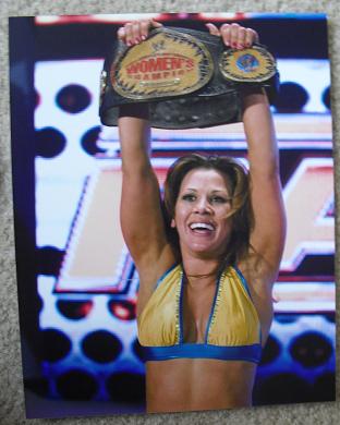 WWE WWF Womens Wrestling Champion Photograph