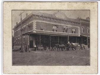 Vintage Cardstock Photo of Man on Horse Drawn Wagon