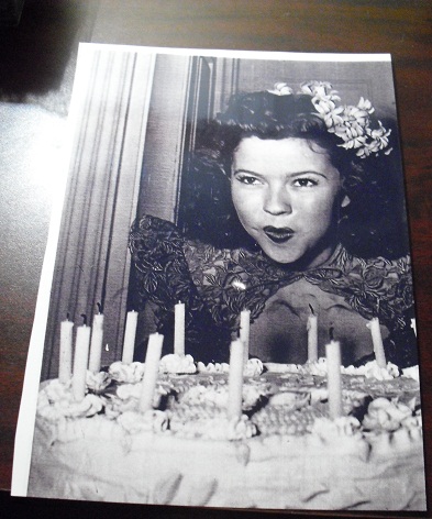 Shirley Temple Birthday Cake 8x10 Photograph