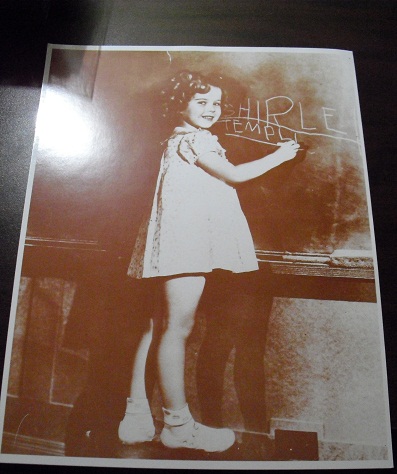 Shirley Temple at Chalkboard 8x10 Photograph