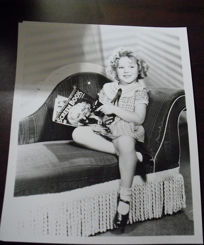 Shirley Temple Reading Magazine 8x10 Photograph