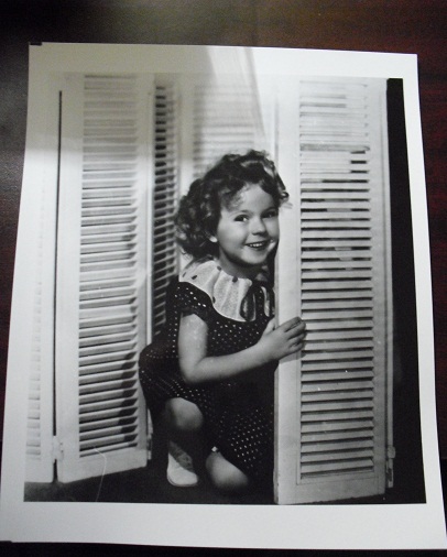 Shirley Temple Behind Shutters 8x10 Photograph